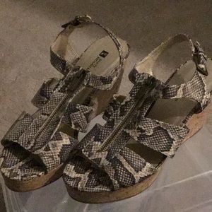 Snake Skin Sandals